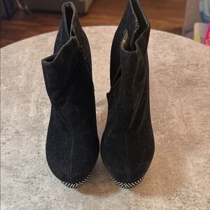 Deb Black Ankle Booties